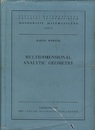 Multidimensional Analytic Geometry  