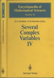 Several Complex Variables 4 Algebraic Aspects of Complex Analysis 