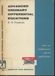 Lectures on Advanced Ordinary Differential Equations  