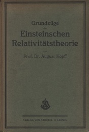 Grundzuge der Einsteinschen Relativitatstheorie  