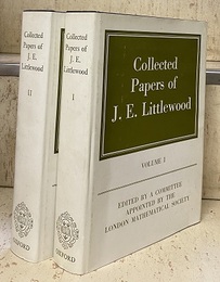 Collected Papers of J. E. Littlewood : Vol. 1- 2 (英) J.E.リトルウッド数学著作集 