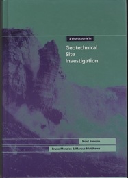 A Short Course in Geotechnical Site Investigation  