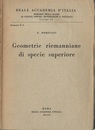 Geometrie Riemanniane di Specie Superiore  