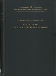 Einleitung in die Funktionentheorie  
