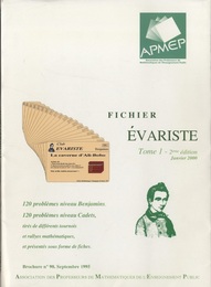 Fichier Evariste : Tomi 1 2nd Edition、 Janvier 2000 