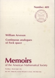 Continuous Analogues of Fock Space  