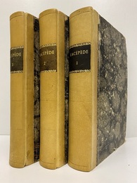 Oeuvres du comte de Lacepede : comprenant l'histoire naturelle des quadrupedes ovipares, des serpents, des poissons et des cetaces : Tome. 1-3 accompagnees de belles gravures sur acier representant au moins 500 animaux (仏) ラセペード博物誌：卵生四足動物およびヘビ類、魚類、クジラ類