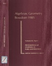 Algebraic Geometry, Bowdoin 1985  