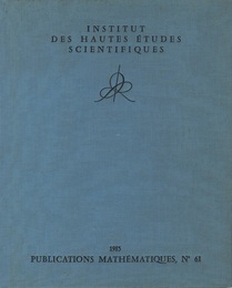 Loop Groups and Equations (G.Segal & G.Wilson) Bifurcations de points fixes elliptiques (1) Courbes invariantes (A.Chenciner) Singularites d'ordre superieur de 1-formes, 2-formes et equations de pfaff (F.Pelletier) ／ On Geometrically Finite Mobius Groups (P.Tukia)