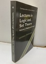 Lectures in Logic and Set Theory : Vol. 1 (Soft) (1) Mahtematical Logic 