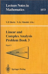 Linear and Complex Analysis Problem Book 3 : Part.1-2  
