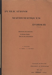 Resolution des equations de Navier Stokes dans le cas stationnaire  