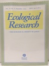Ecological Research~The Ecological Society of Japan~   Vol.7~Vol.18 Vol.7～13/＃1-3：14-15/＃1-4：16/＃1-5：17-18/＃1-6 