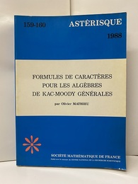 Formules de Caracteres four les Algebres de KAC-MOODY Generales  