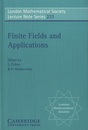 Finite Fields and Applications Proceed. of the Third International Conference、 Glasgow、 July 1995 
