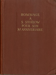 Hommage a S. Stoilow pour son 70e Anniversaire  