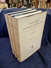 David Hilbert : Gesammelte Abhandlungen : Bd.1-3 : 2. Auf (2nd Edition) (1)Zahlentheorie (2)Algebra, Invariantentheorie, Geometrie (3)Analysis, Grundlagen der Mathematik, Physik, Verschiedenes, Nebst einer Lebensgeschichte (独) ヒルベルト論文集
