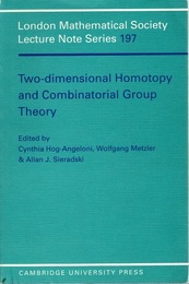Two-Dimensional Homotopy and Combinatorial Group Theory  