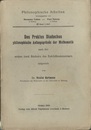 Des Proklus Diadochus Philosophische Anfangsgrunde der Mathematik  