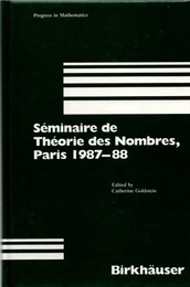 Seminaire de Theorie des Nombres , Paris 1987-88 (Hard)  