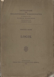 Logik : Encyclopadie der Philosophischen Wissenschaften Bd.1  