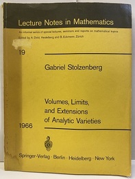 Volumes、Limits、and Extensions of Analytic Varieties  