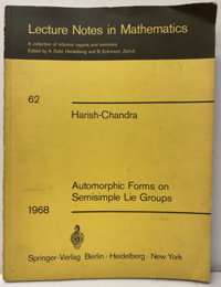 Automorphic Forms on Semisimple Lie Groups（旧装丁）  