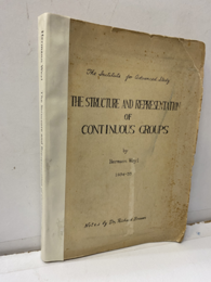 The Structure and Representation of Continous Groups  