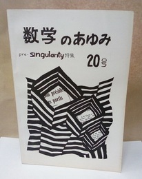 数学のあゆみ20号 pre-singularity特集 