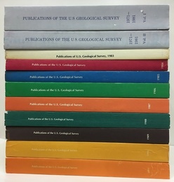 Publications of the U.S. Geological Survey (1962-1991) 欠あり 1982欠本 1962-1970／1971-1981(Vol.1-2)2冊／1983-1991 各1冊（12冊セット）