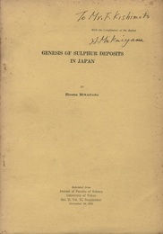 Genesis of Sulphur Deposits in Japan  