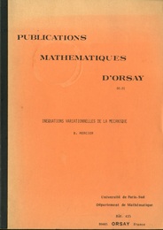 Inequations Variationnelles de la Mecanique  