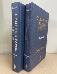 Serge Lang : Collected Papers : Vol. 1-2 (Hard) (1)1952-1970 (2)1971-1977 (英) S・ラング数学論文集