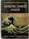 Geometric Complex Analysis 3rd International Research Institute of Mathematical Society of Japan、Hayama、Japan 19-29 