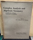 Complex Analysis and Algebraic Geometry A Collection of Papers dedicated to K. Kodaira 
