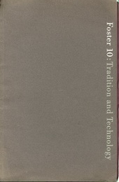 Foster 10 : Tradition and Technology ノーマン・フォスター作品展 