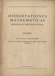 Existence and Regularity of Solutions of Some Elliptic System in Domains with Edges (英) ポーランド科学アカデミー数学研究所／数学論文274 