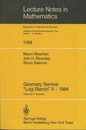 Geometry Seminar "Luigi Bianchi" II -1984 
