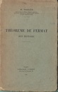 Theoreme de Fermat Son Histoire 