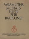 Wasmuths Monatshefte fur Baukunst : 1926 heft2 (独) ヴァスムートの建築月刊誌：1926年 2号 