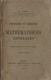 Problemes et Exercices de Mathematiques Generales : 2nd Edition  