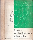 Lecons sur les fonctions calculables  