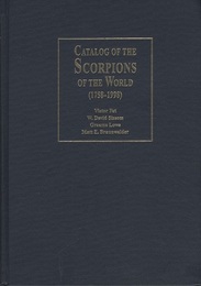 Catalogue of the Smaller Arachnid Orders of the World Amblypygi, Uropygi, Schizomida, Palpigradi, Ricinulei and Solifugae 