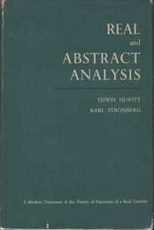 Real and Abstract Analysis (Hard) A Modern Treatment of the Theory of Functions of a Real Variable 