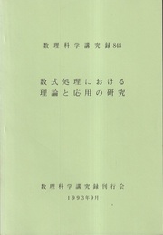 数式処理における理論と応用の研究  
