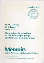 Maximal Factorizations of the Finite Simple Groups and Their Automorphism Groups  