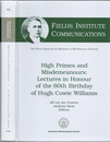 High Primes and Misdemeanours Lectures in Honour of the 60th Birthday of Hugh Cowie Williams 