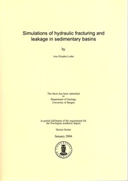 Simulations of hydraulic fracturing and leakage in sedimentary basins  