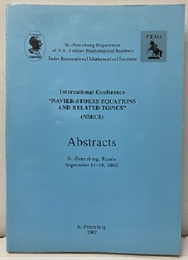 International Conference "Navier-Stokes Equation and Related Topics"(NSEC8) Abstracts St.-Petersburg, Russia September 11-18,2002 