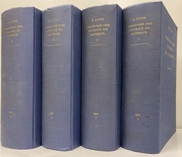 Moritz Cantor : Vorlesungen uber Geschichte der Mathematik : Bd.1-4 (1)3. Auf. (2)2. Auf. (3)2. Auf. (4)1. Auf. (独) モーリッツ・カントール：数学史講義